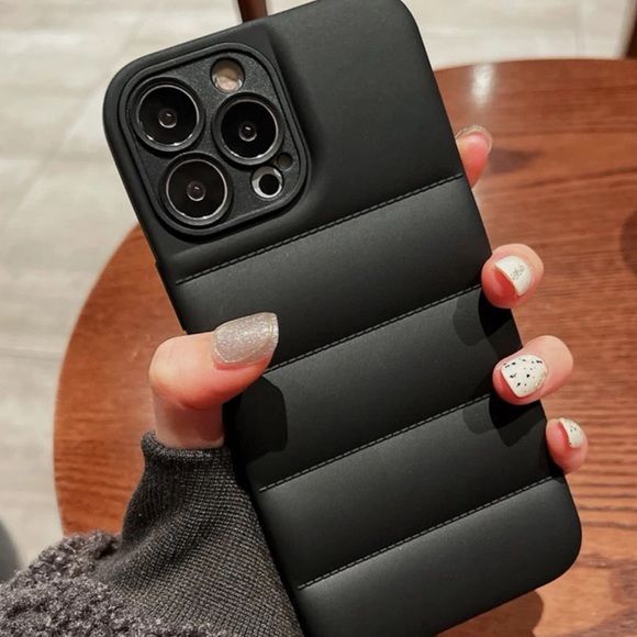Other - Chic Black Puffer iPhone 11 Pro Max Case New